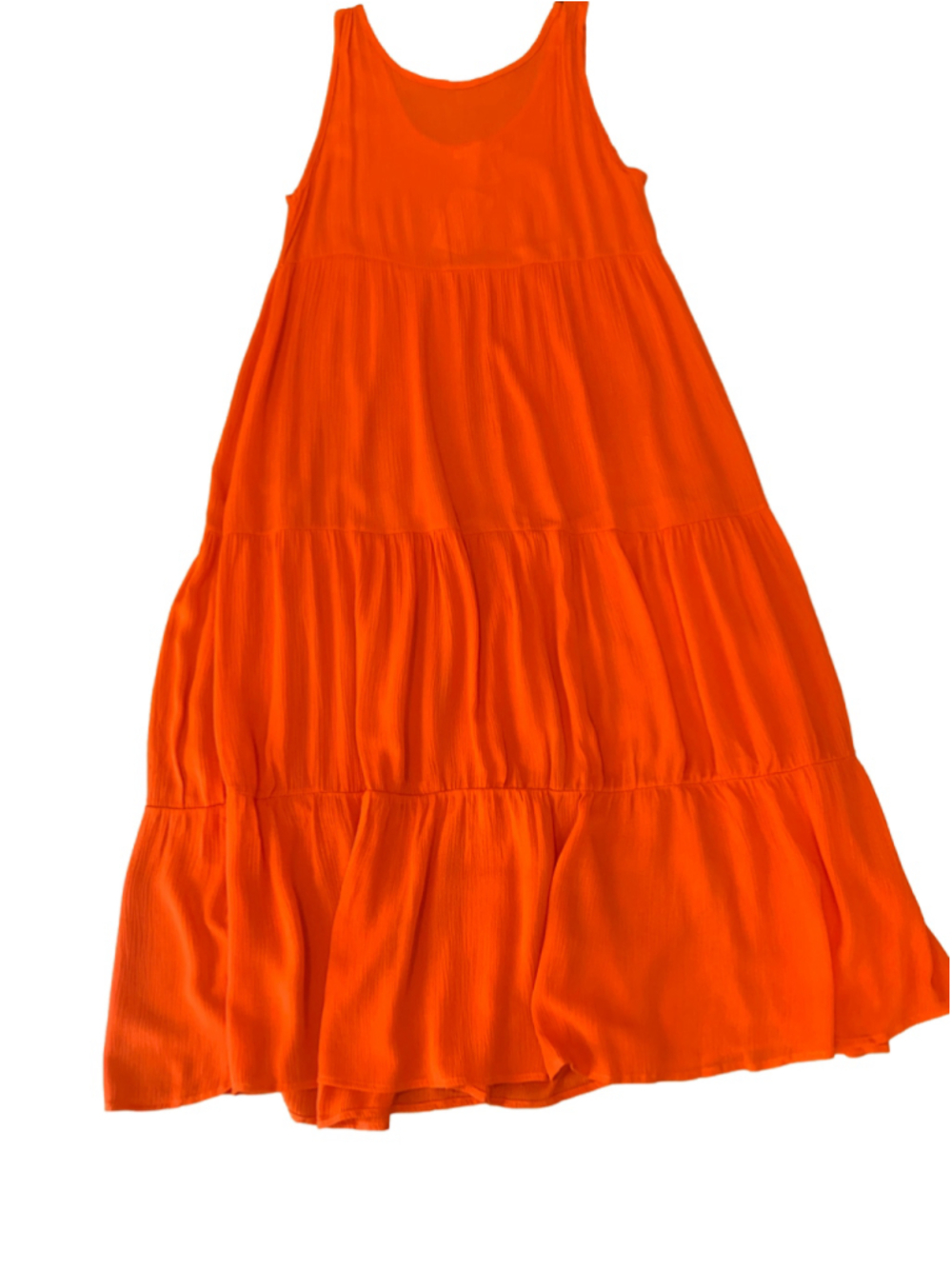 Sweet Adelyn NET tank Dress Large Orange